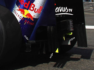 Red Bull adds rear wing endplate fins 